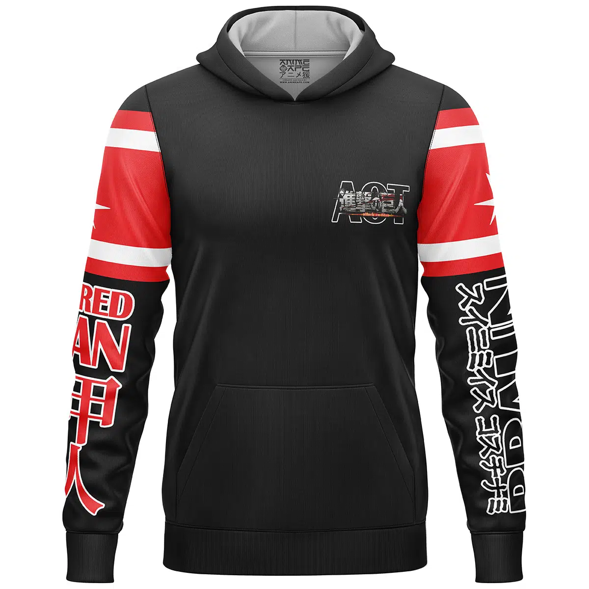Armored Titan Attack on Titan Streetwear Lightweight Hoodie FRONT mockup - Attack On Titan EU Store