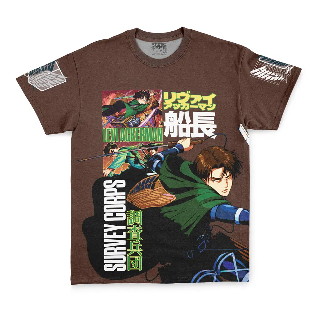lev1 shirt front - Attack On Titan EU Store
