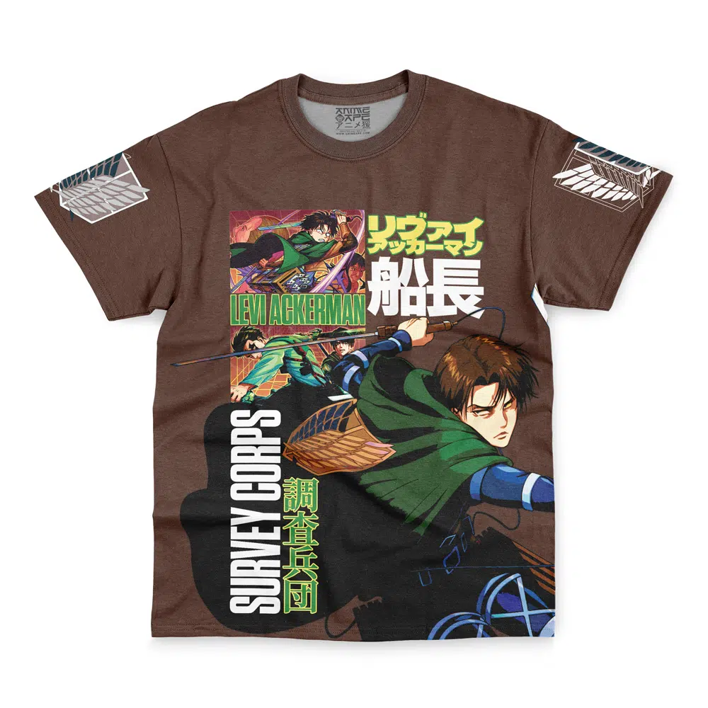 lev1 shirt wrinkly - Attack On Titan EU Store