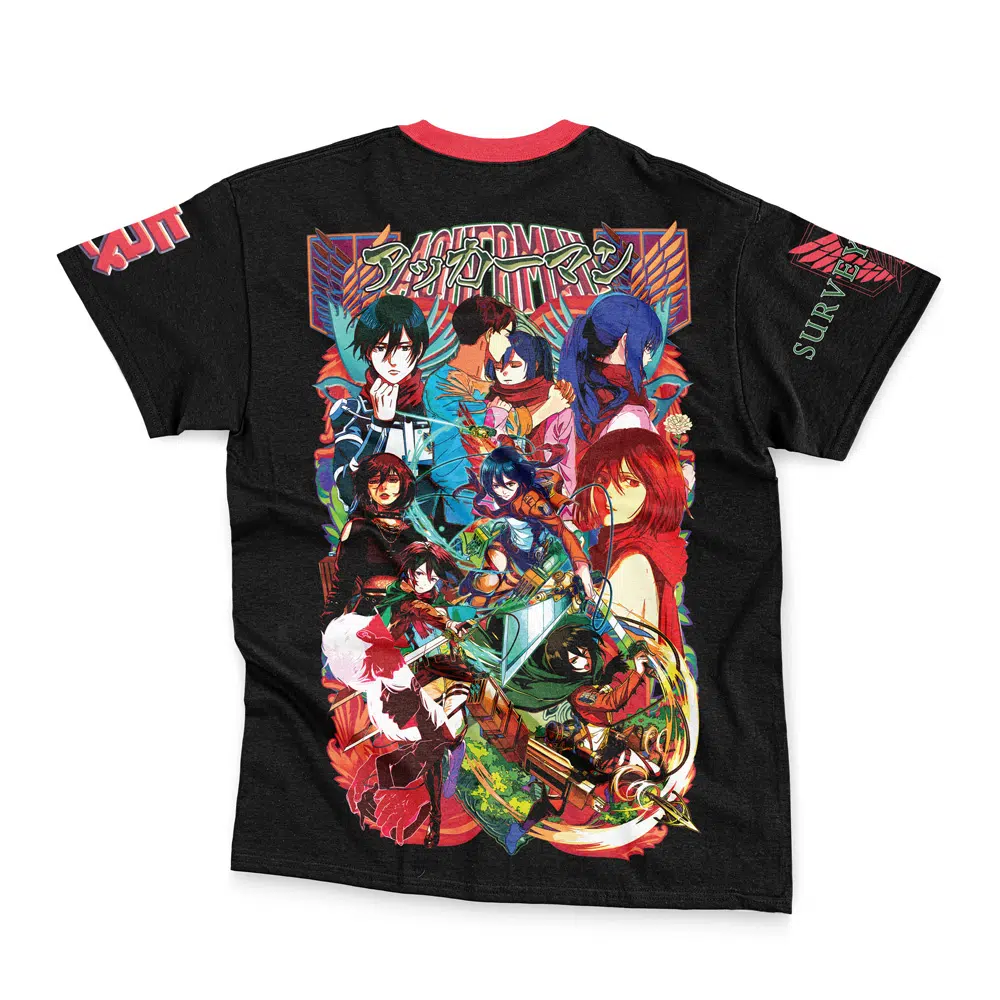 mikasa Streetwear T Shirt Back wrinkly - Attack On Titan EU Store
