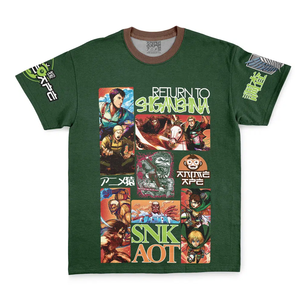 shiganshina Streetwear T Shirt Front - Attack On Titan EU Store