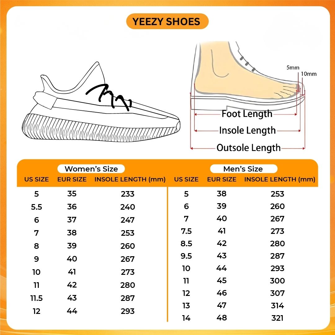 Product size chart